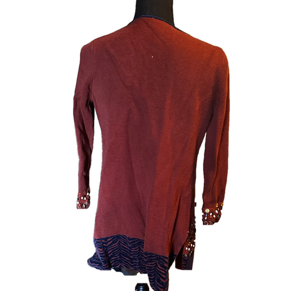 Chicos Petite Embellished Trim-Detail Cardigan - Picture 6 of 8